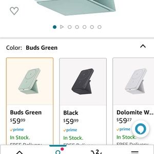 Anker 622 Magnetic Wireless Portable Charger (MagGo), 5000mAh, Buds Green